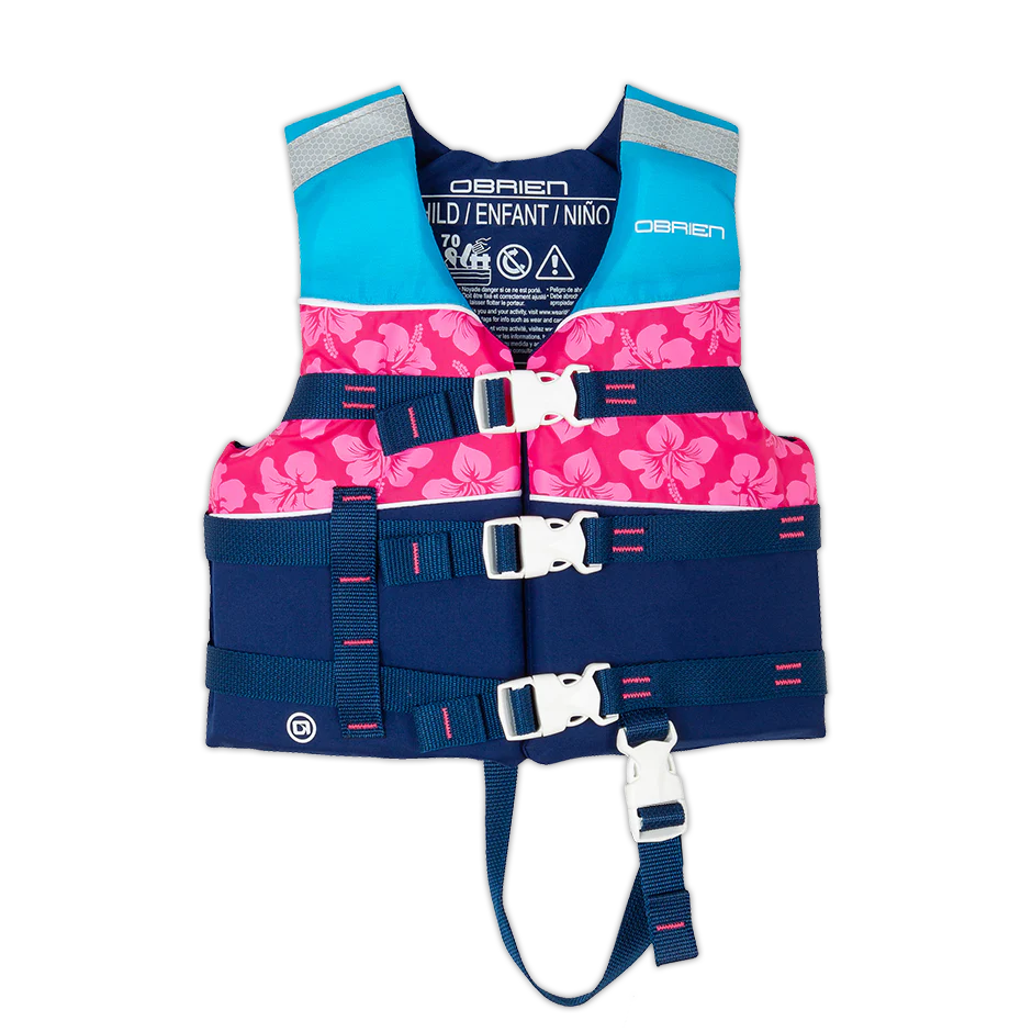 O'Brien Child Nylon Life Jacket - Pink