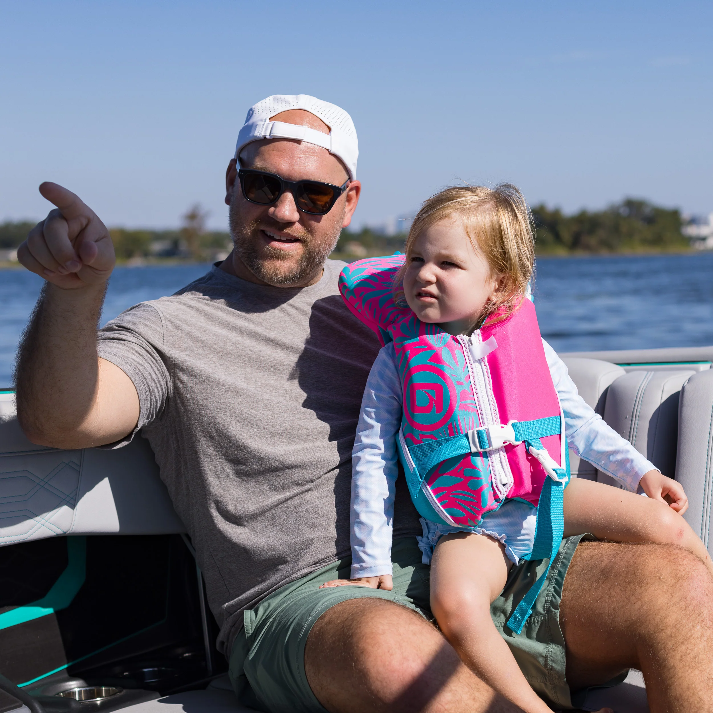 O'Brien Infant Life Jacket - Pink/Aqua - Image 4