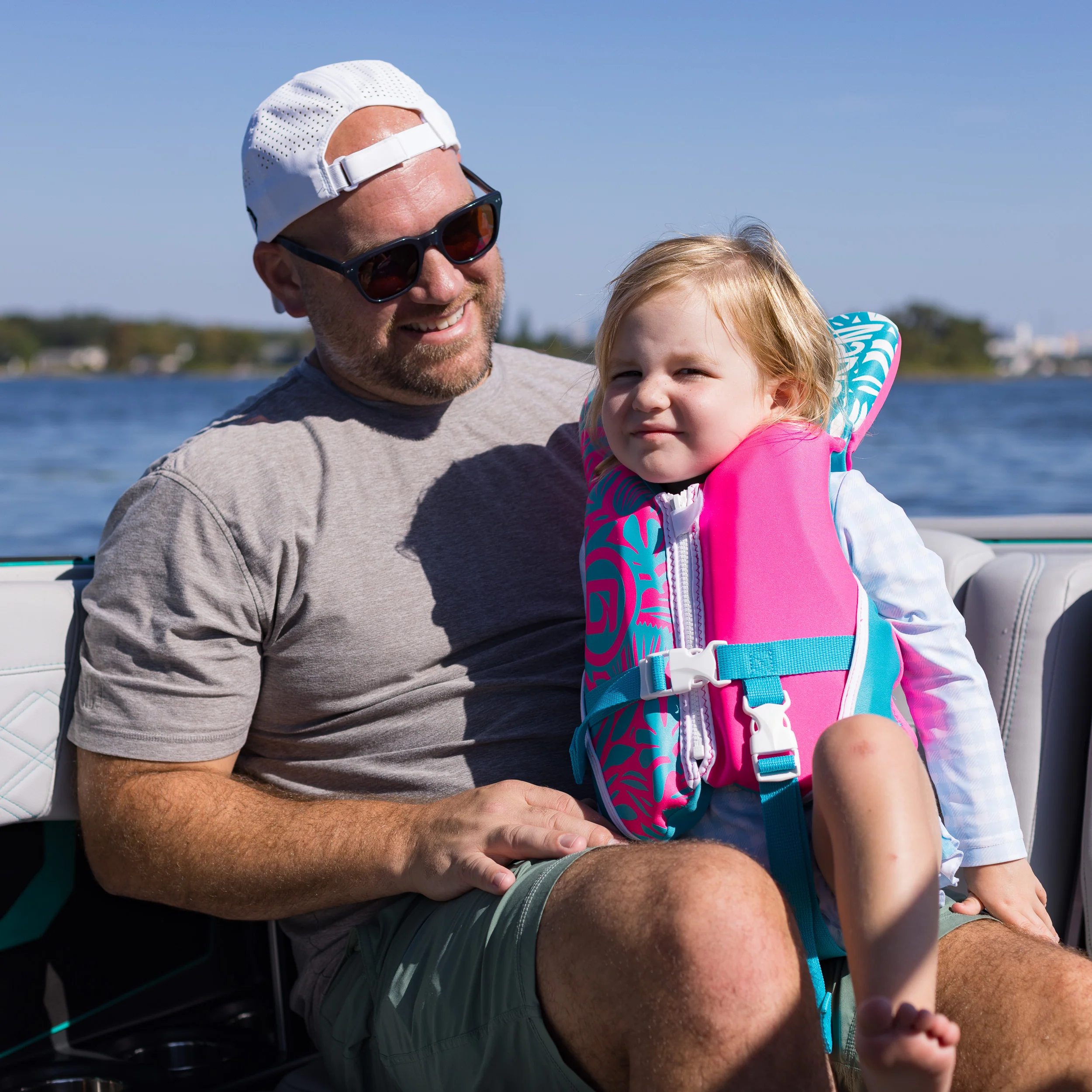 O'Brien Infant Life Jacket - Pink/Aqua - Image 5