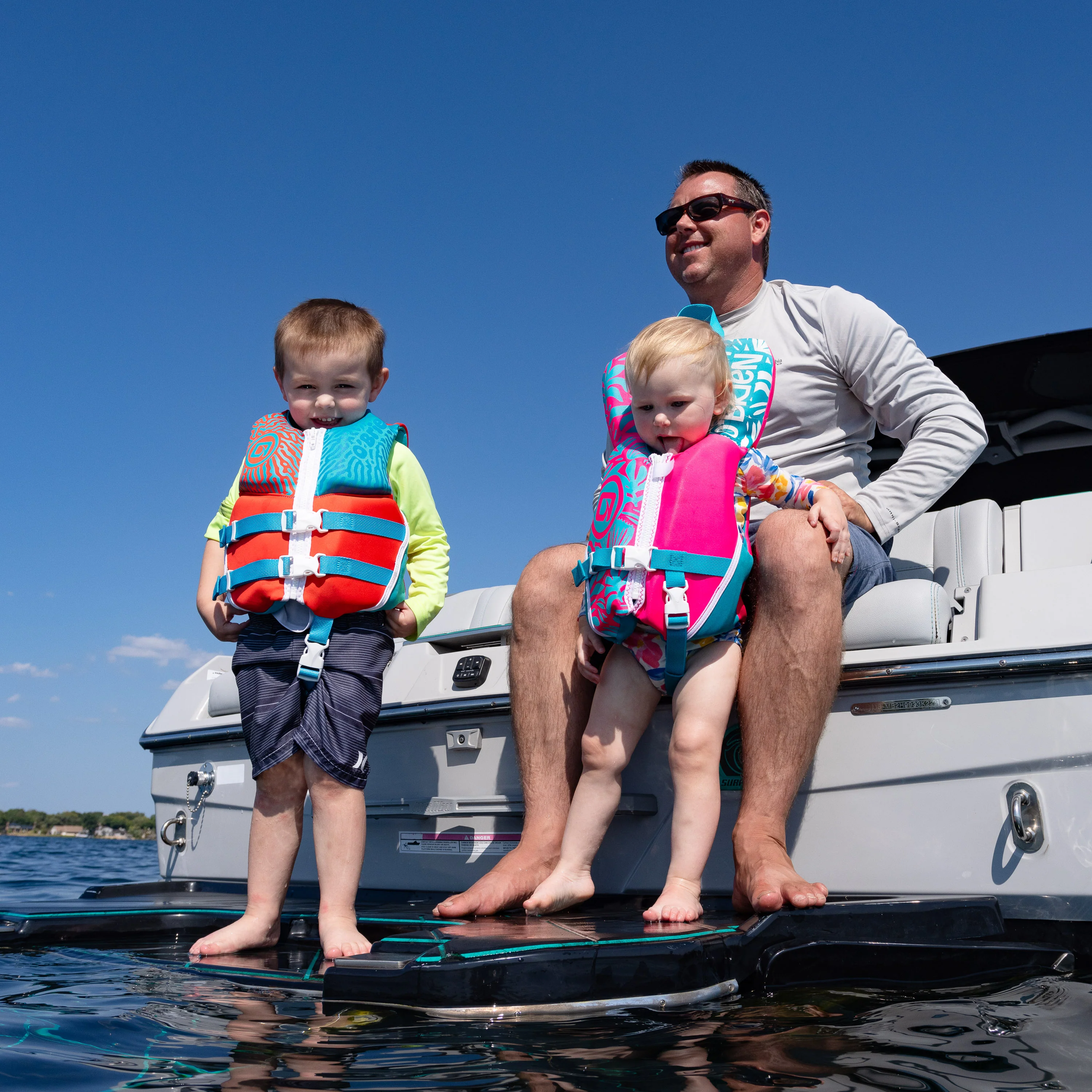 O'Brien Infant Life Jacket - Pink/Aqua - Image 7