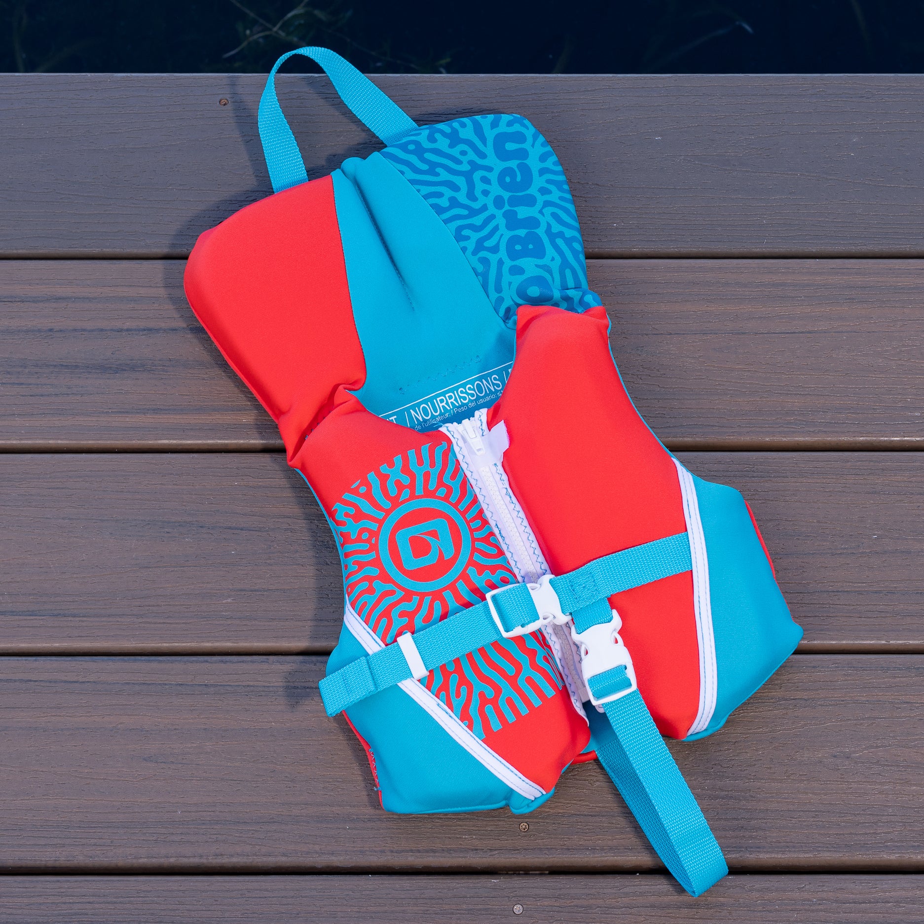 O'Brien Infant Life Jacket - Red/Blue - Image 3