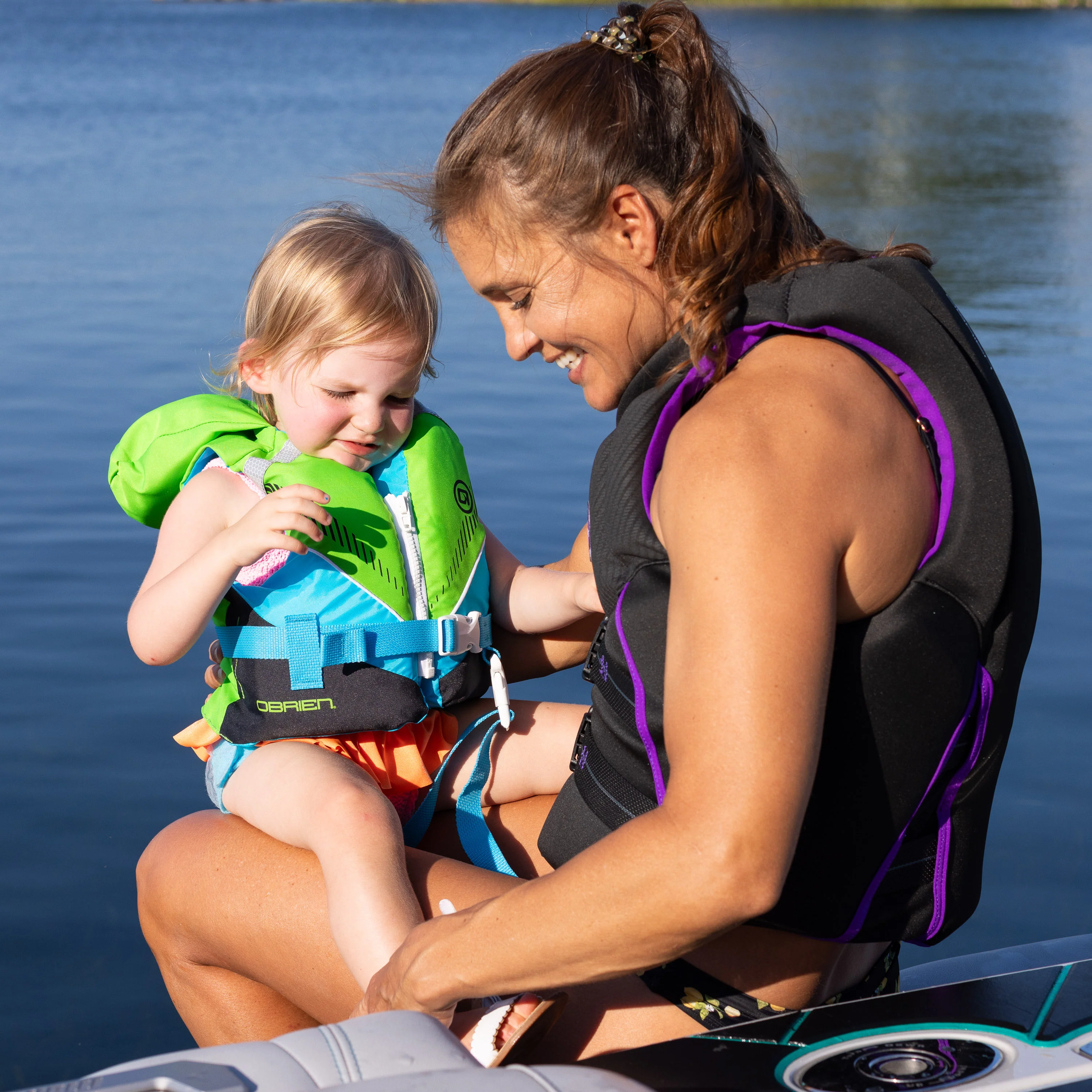 O'Brien Infant Nylon Life Jacket - Green - Image 2