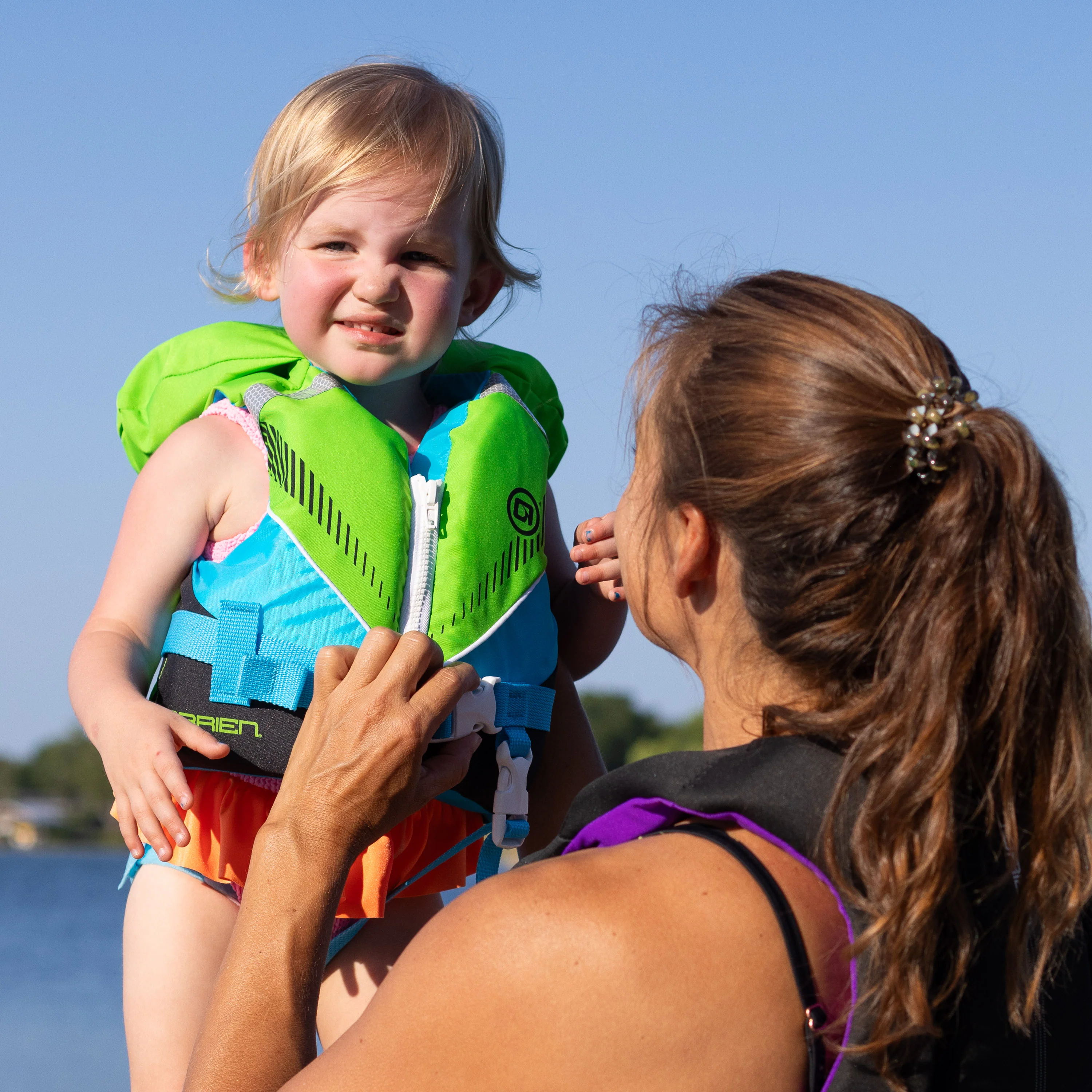 O'Brien Infant Nylon Life Jacket - Green - Image 3