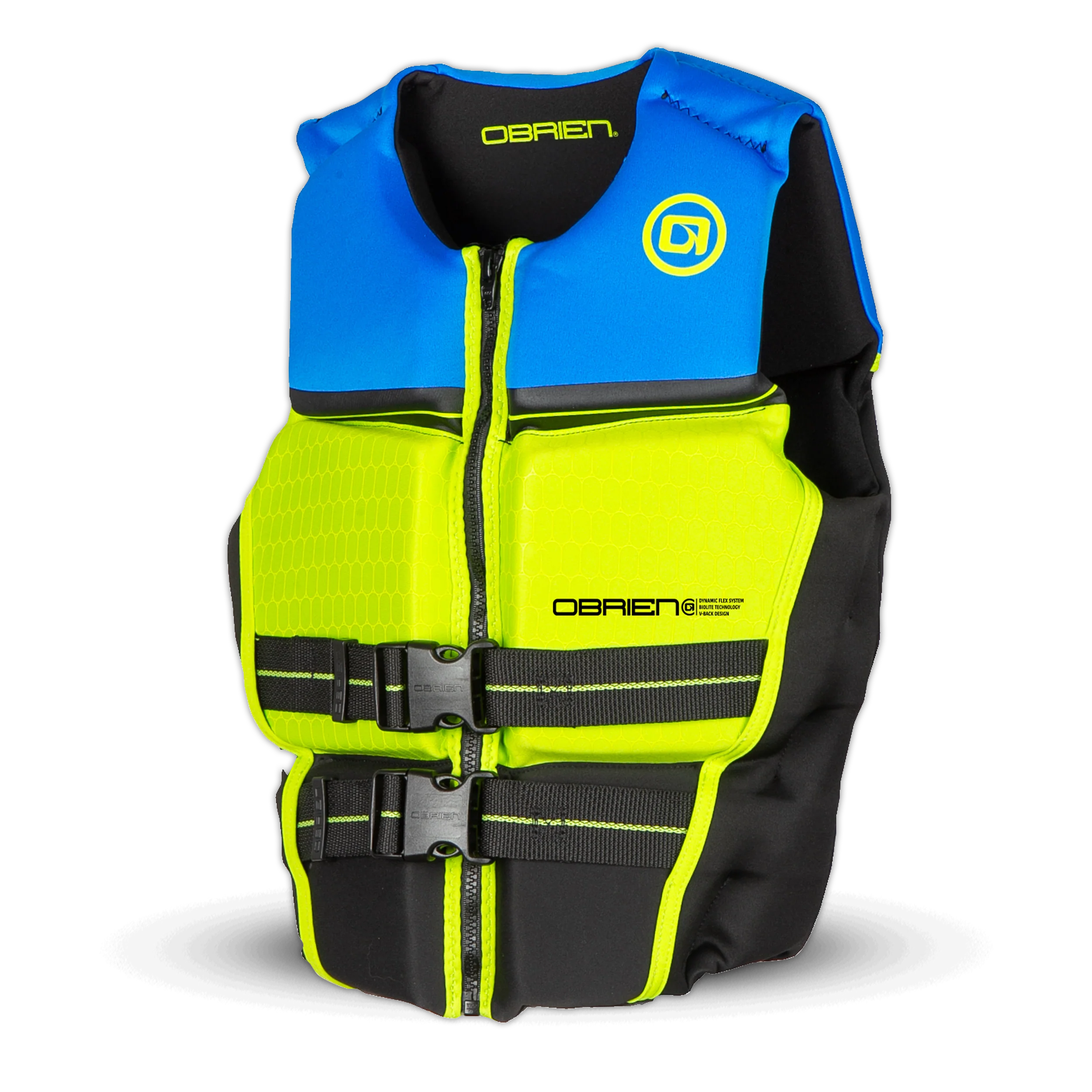 O'Brien Junior V-Back Life Jacket - Blue/Green - Image 2