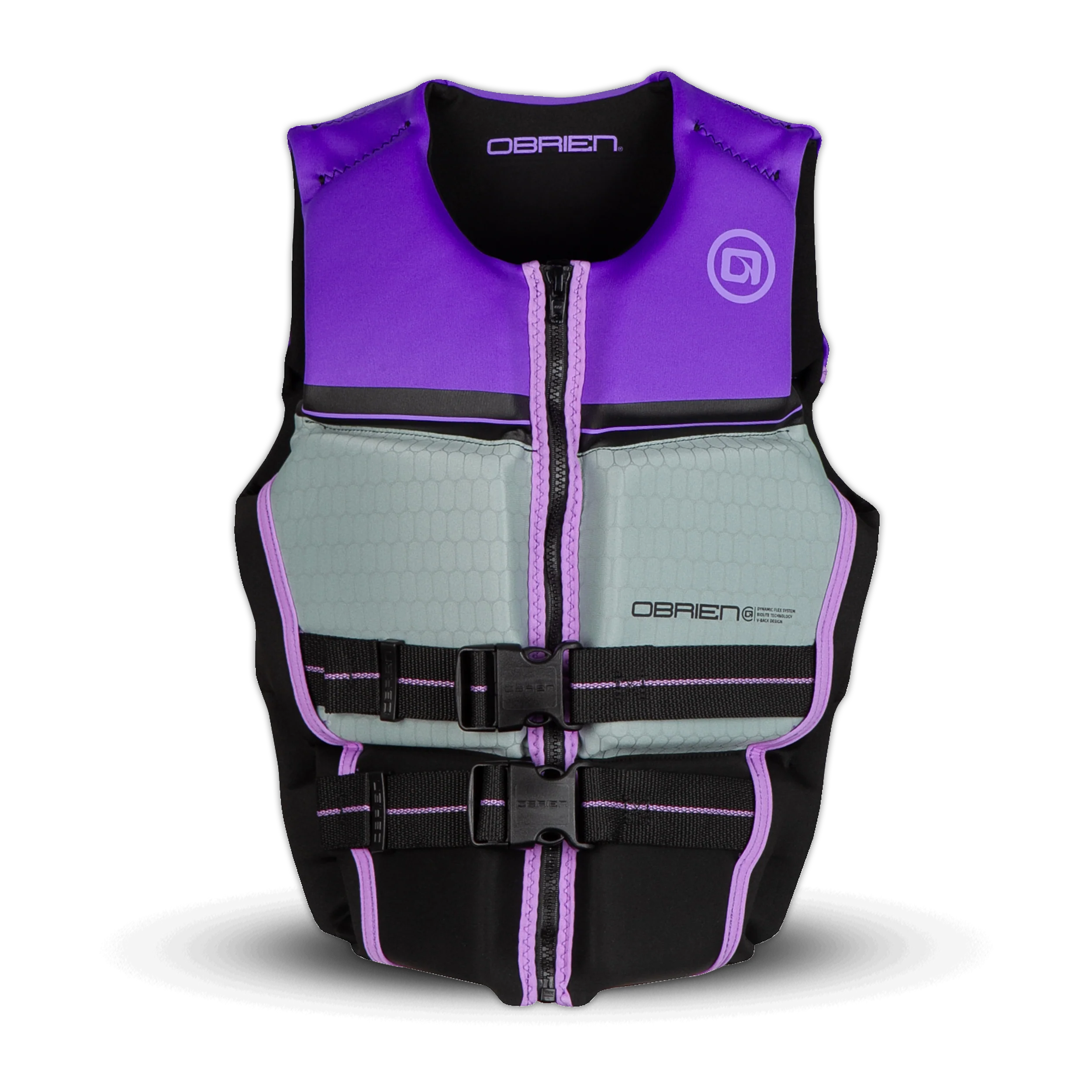 O'Brien Junior V-Back Life Jacket - Purple/Gray