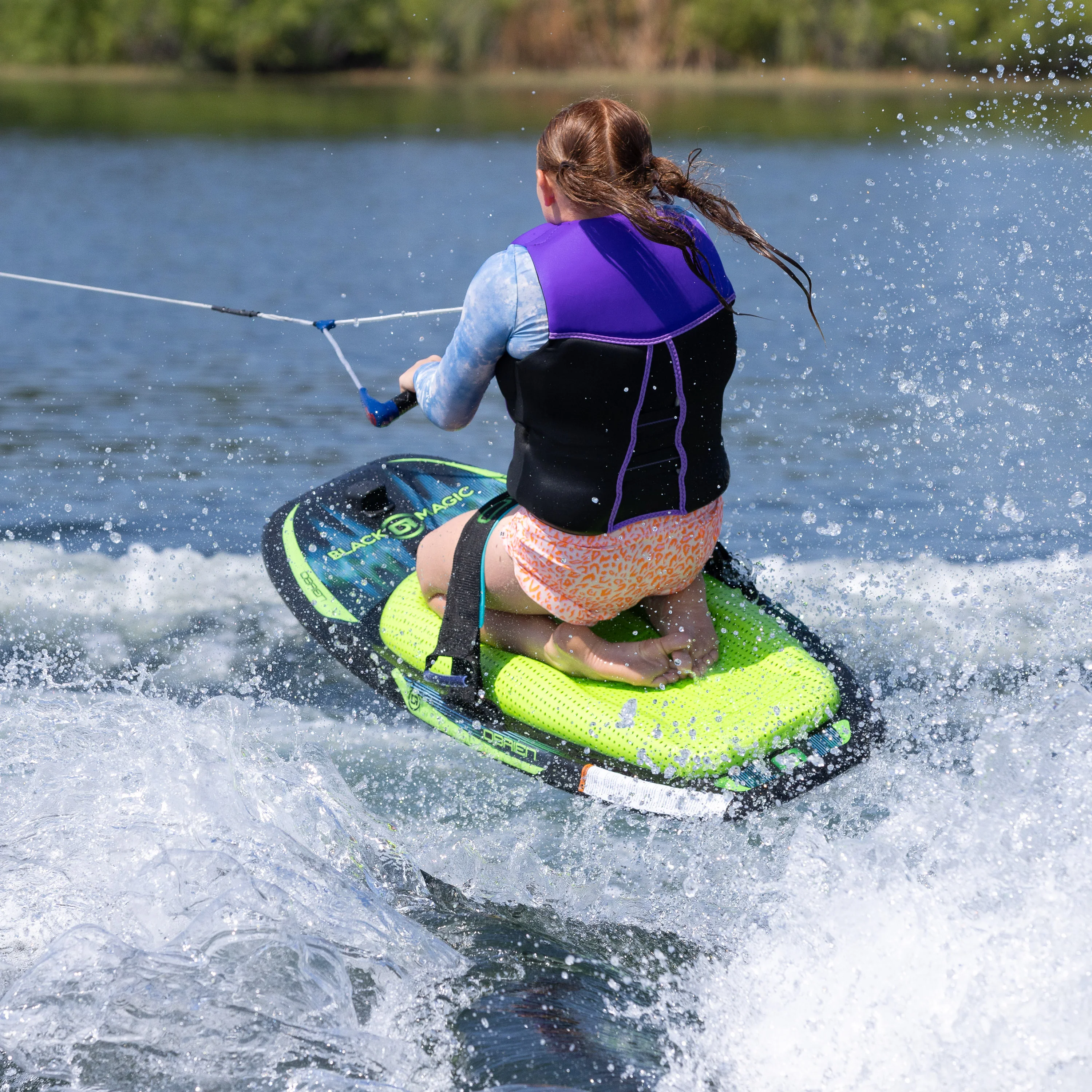 O'Brien Junior V-Back Life Jacket - Purple/Gray - Image 5