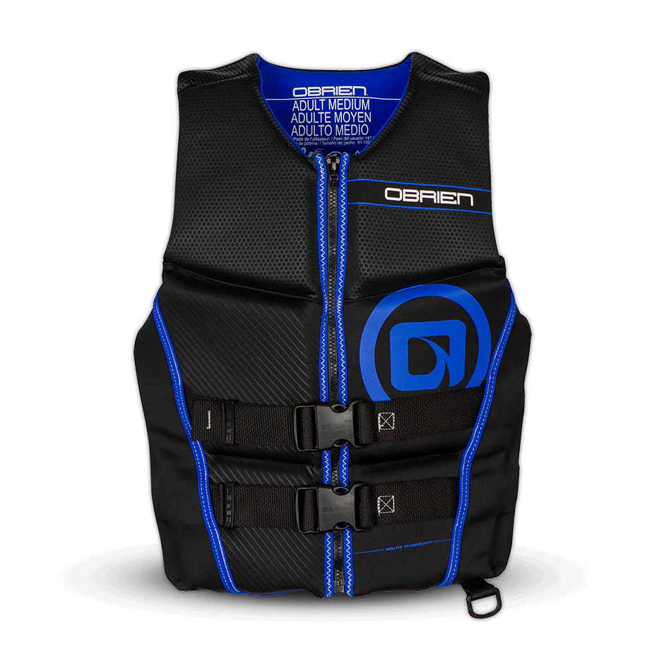 O'Brien Men's Flex V-Back Life Jacket - Black/Blue