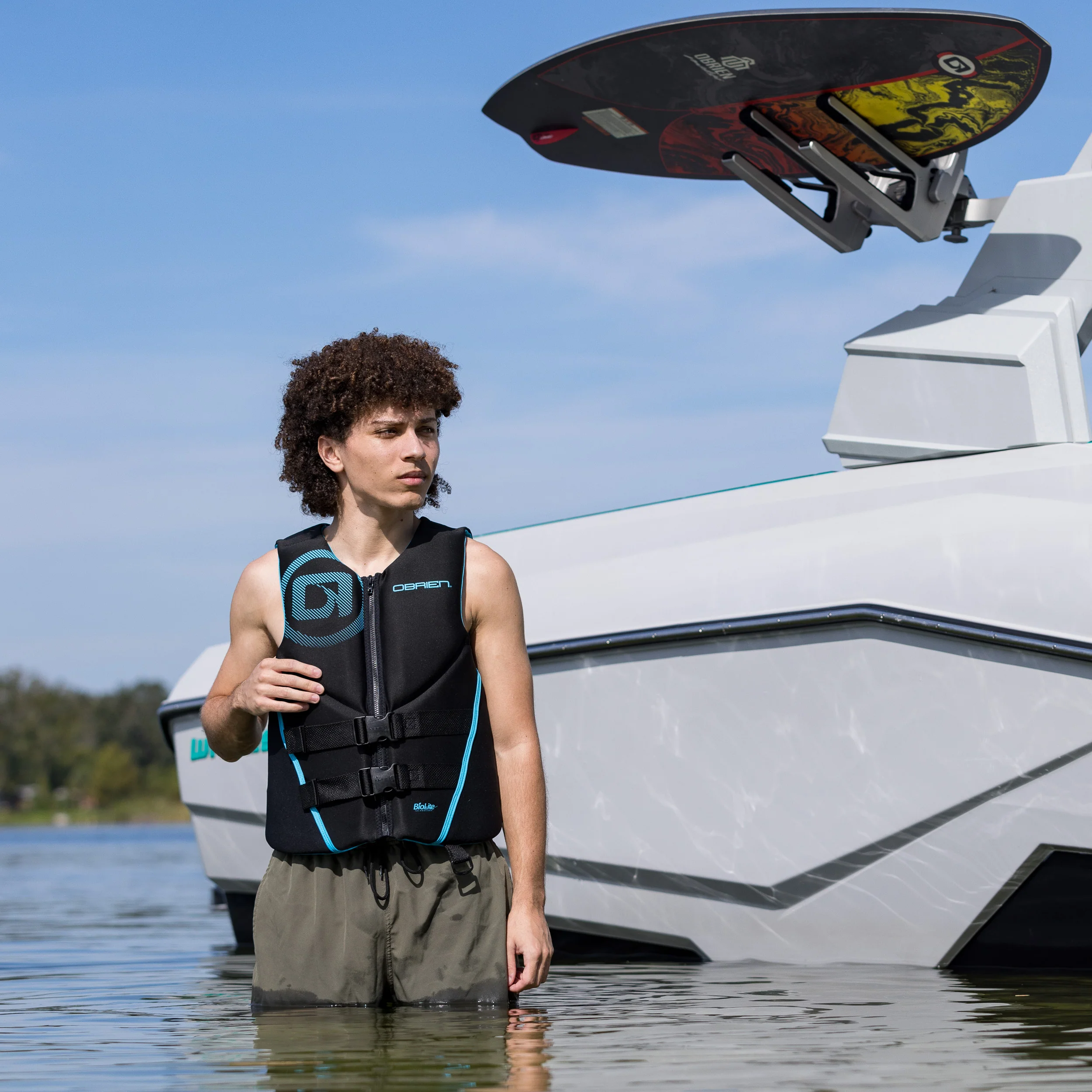 O'Brien Men's Traditional RS Life Jacket - Cyan - Image 3