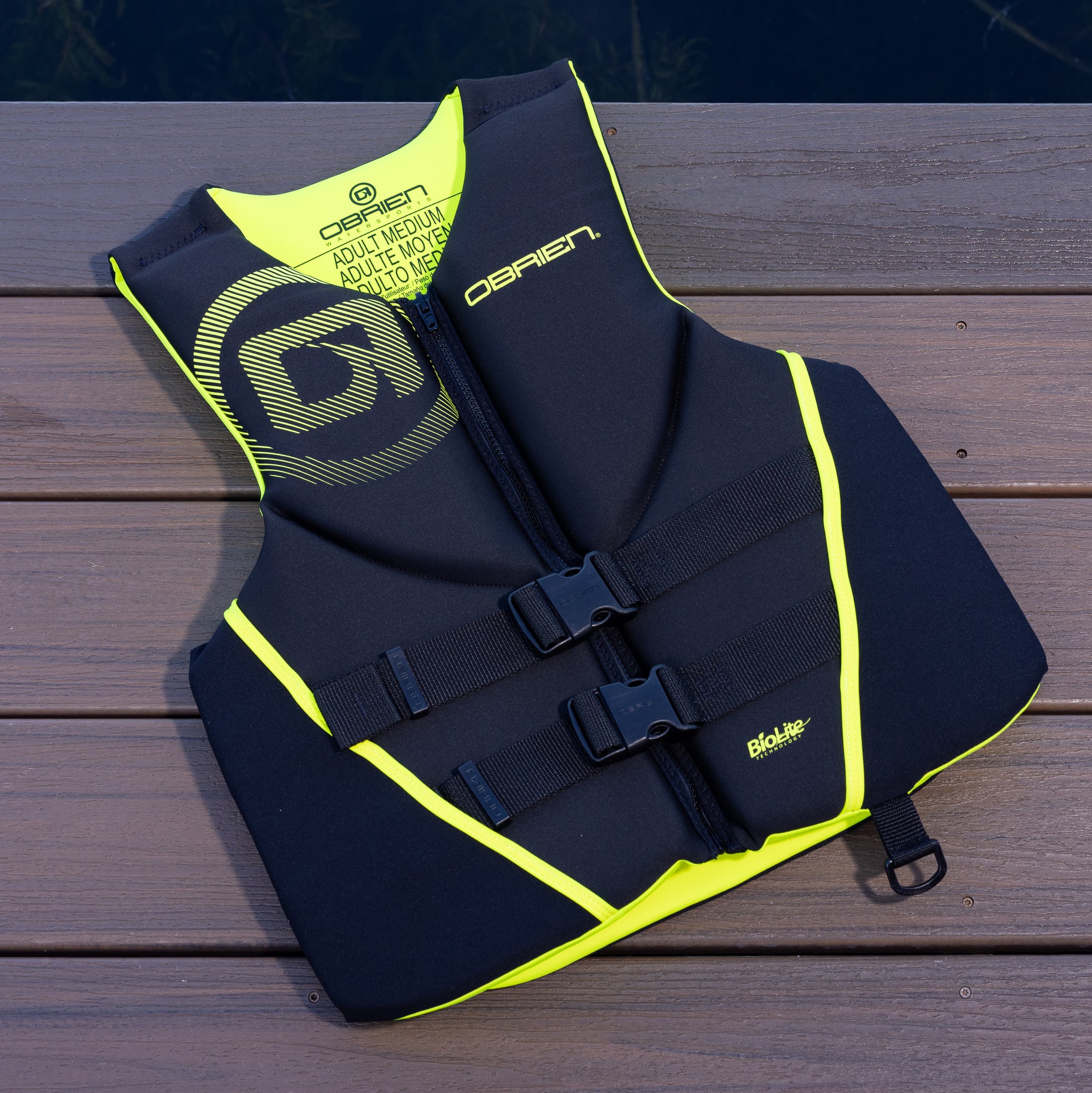 O'Brien Men's Traditional RS Life Jacket - Yellow - Image 2