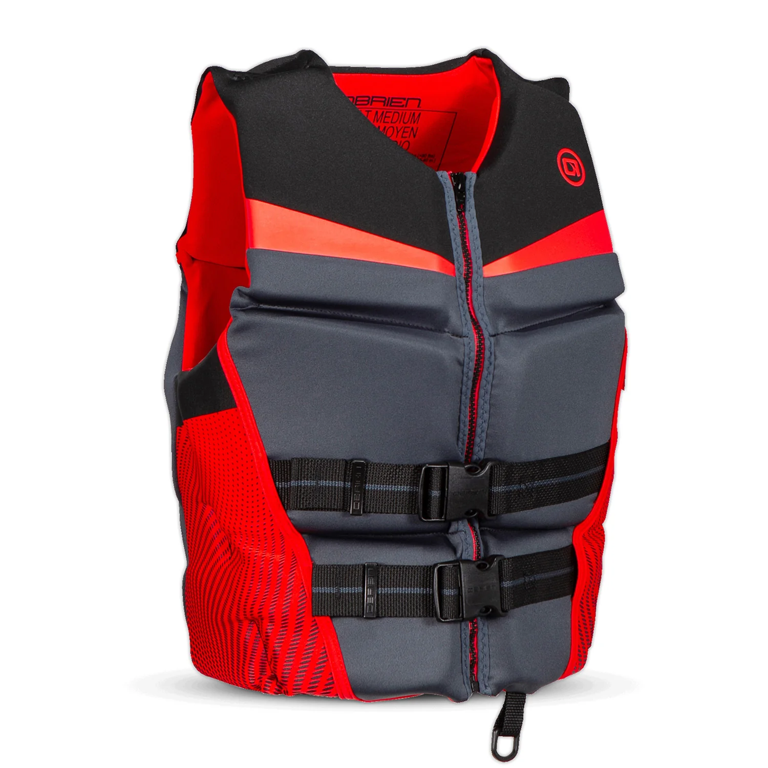 O'Brien Men's V-Back - Black / Red - Image 4