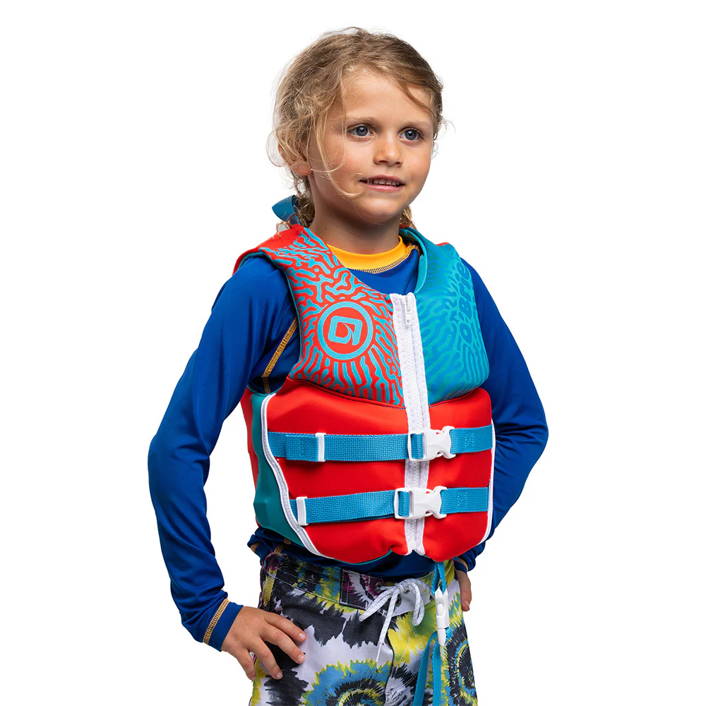 O'Brien Traditional Child Life Jacket - Red/Blue - Image 2