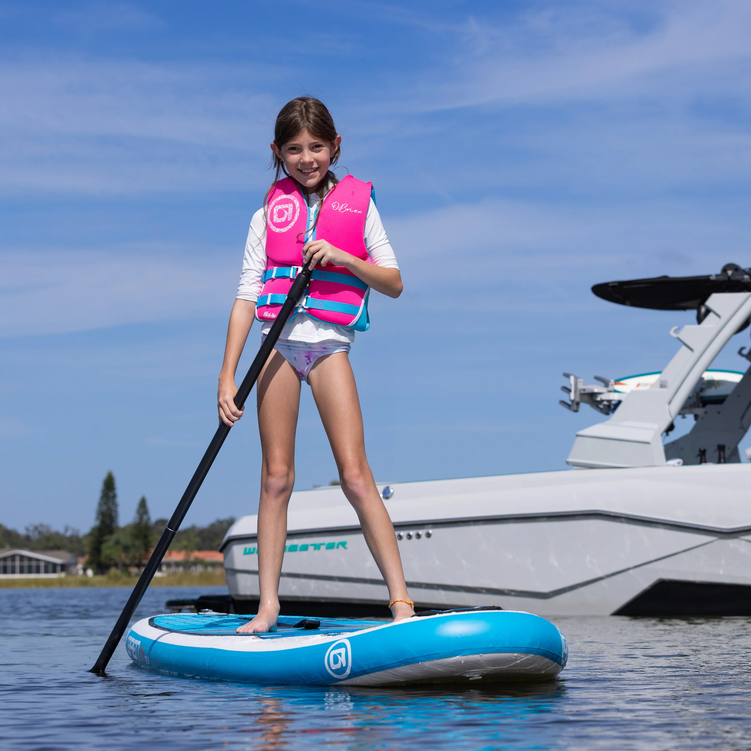 O'Brien Traditional Youth Life Jacket - Pink - Image 4