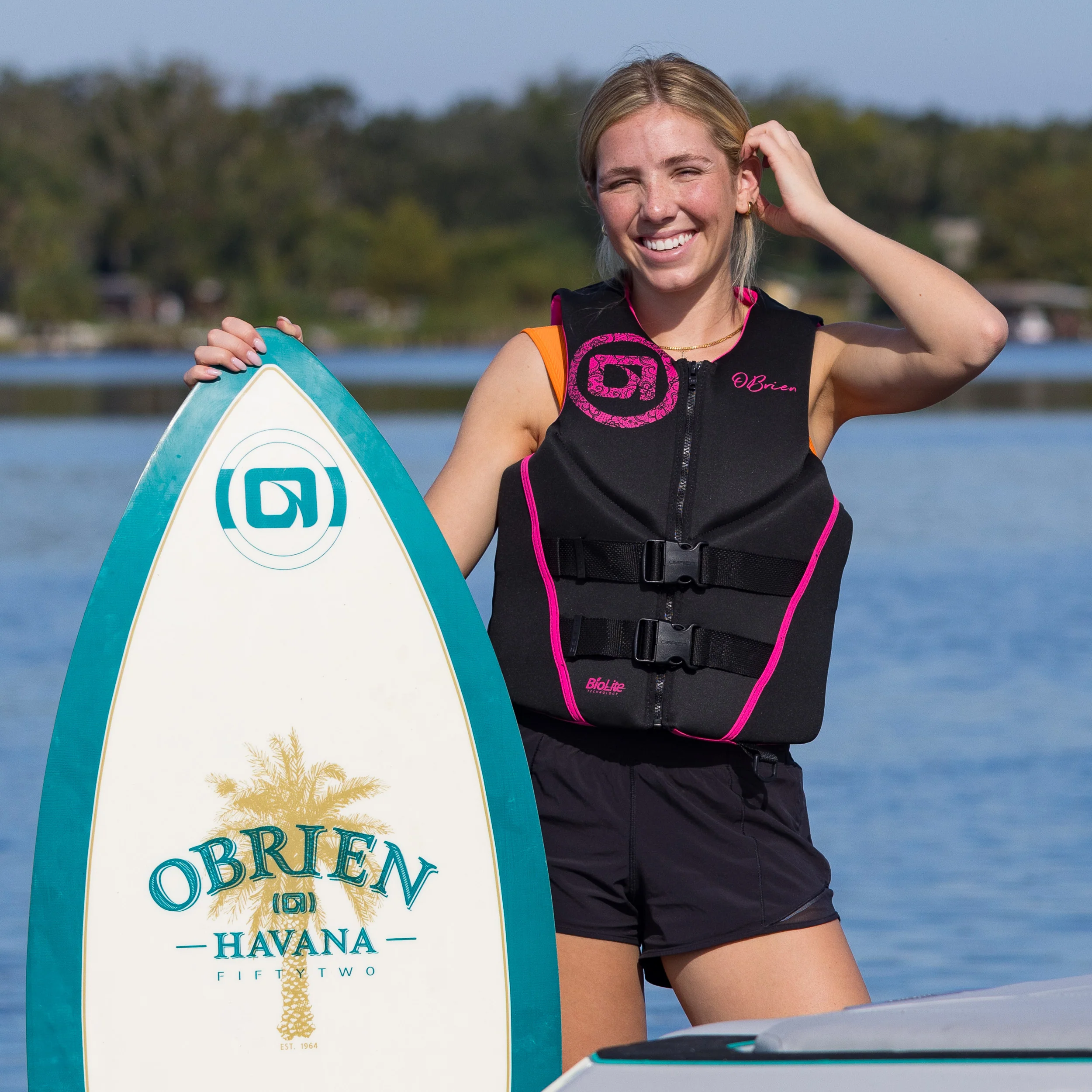O'Brien Women's Traditional Life Jacket - Pink - Image 8
