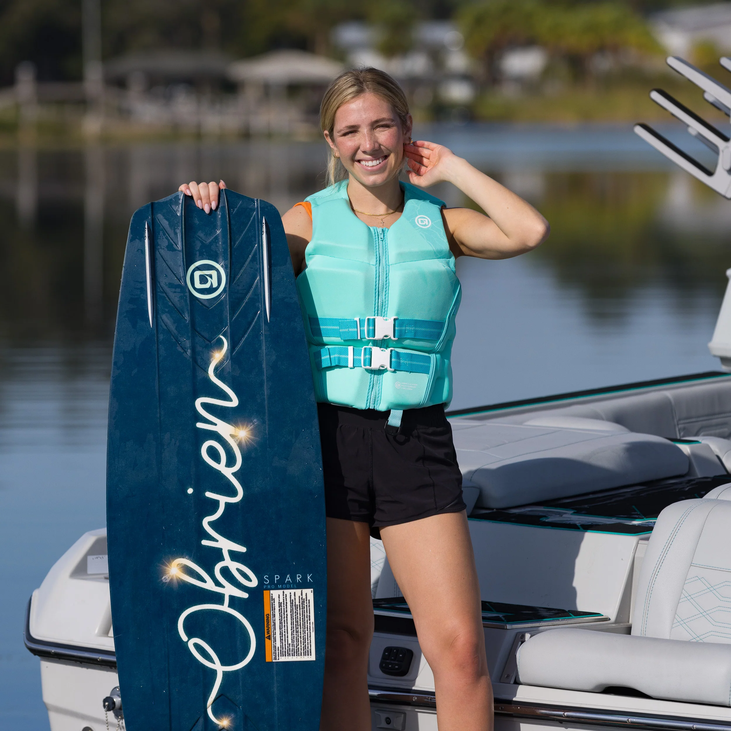 O'Brien Women's V-Back Life Jacket - Mint - Image 5