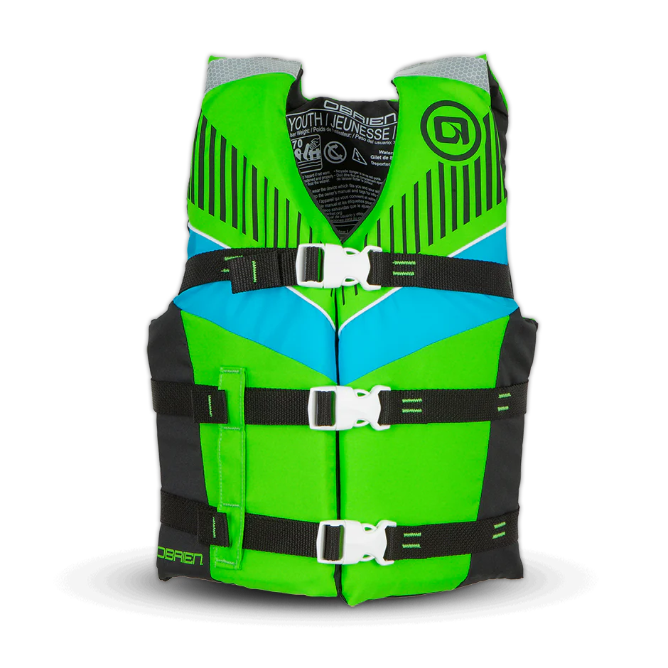 O'Brien Youth Nylon Life Jacket - Green