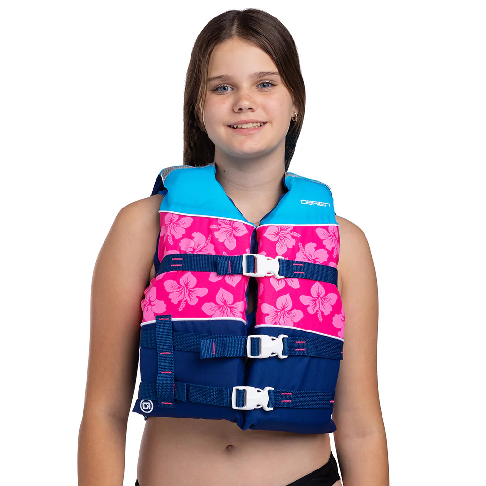 O'Brien Youth Nylon Life Jacket - Green - Image 2